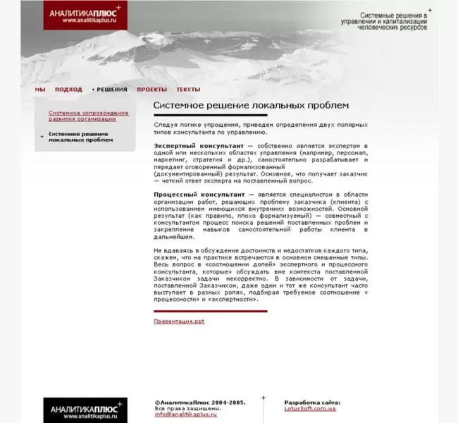 Компания "Аналитика плюс"